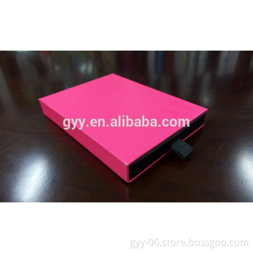 Fluorescence Pink Name Card Box, Drawer Box, Rigid Paper Box